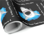 Shark Attack! Add Your Own Funny Caption Wrapping Paper (Roll Corner)