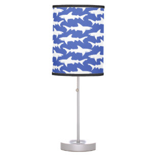 Shark Attack - Blue and White Table Lamp