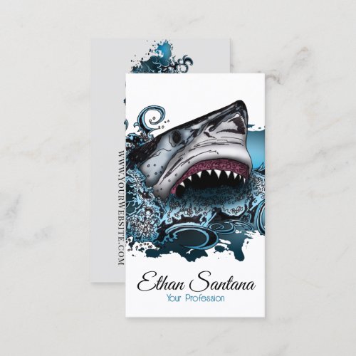 Shark Attack Business Card