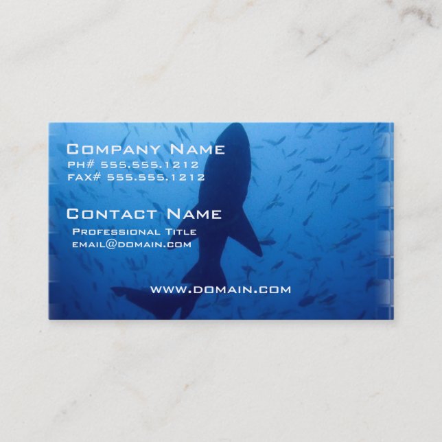 Shark Attack Business Card (Front)