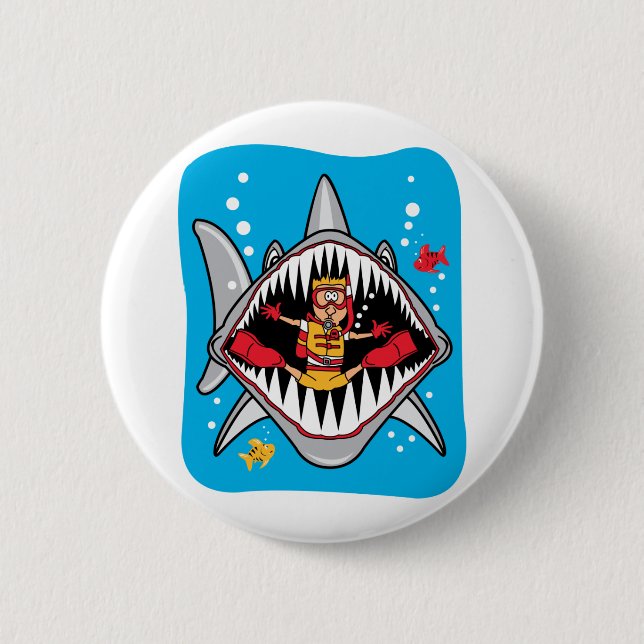 Shark Attack! Button (Front)