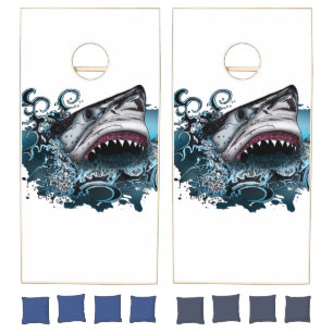 Shark Attack Cornhole Set