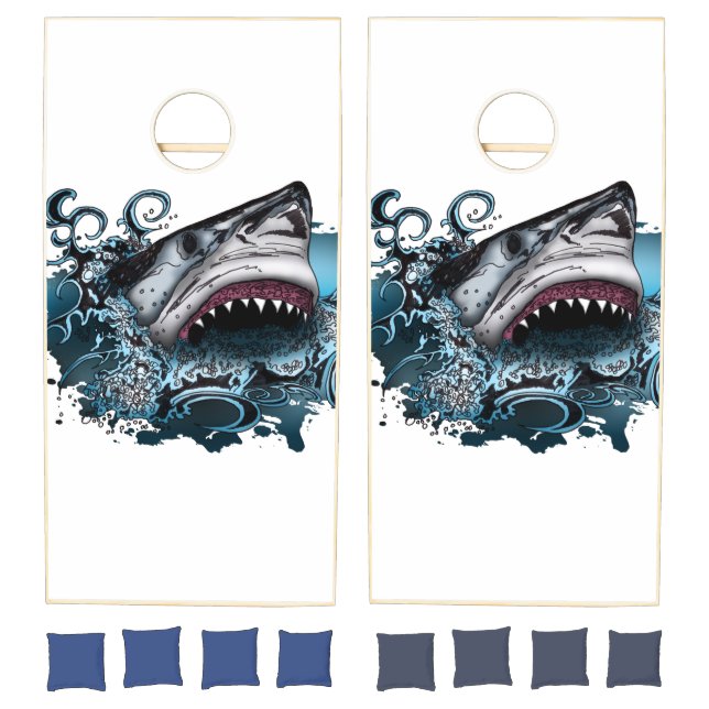 Shark Attack Cornhole Set (Set)