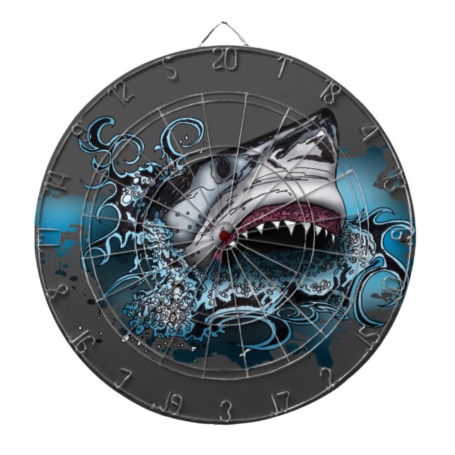 Shark Attack  Dart Board (Front)