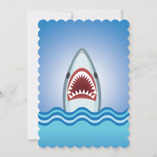 Shark Attack Dive Club Event or Party on a Boat Invitation