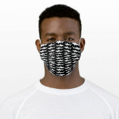 Shark Attack Funny Great White Sharks Adult Cloth Face Mask (Worn)