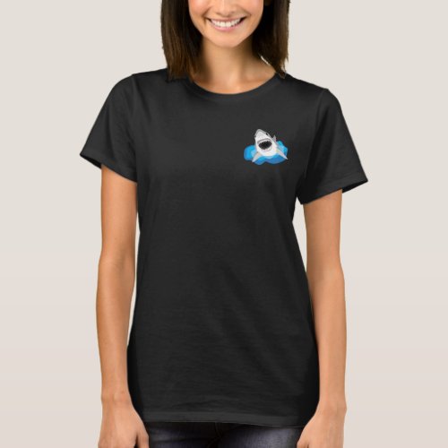 Shark Attack _ Great White Shark Leaps from Waves T_Shirt