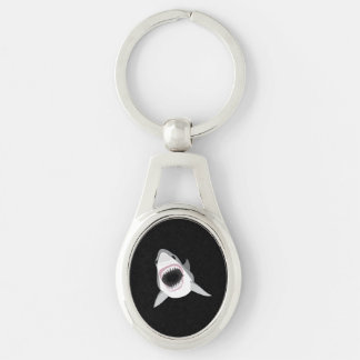 Shark Attack - Great White Shark Shows its Bite Keychain