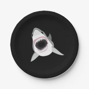 Shark Attack - Great White Shark Shows its Bite Paper Plates