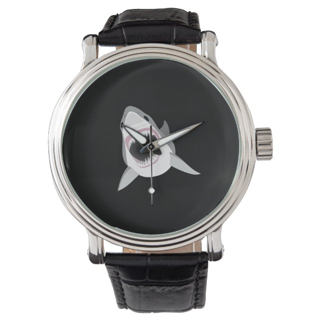 Shark Attack - Great White Shark Shows its Bite Watch (Front)