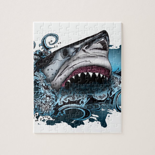 Shark Attack Jigsaw Puzzle (Vertical)