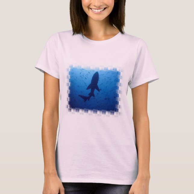 Shark Attack Ladies Long Sleeve T-Shirt (Front)