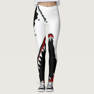 SHARK ATTACK LEGGINGS - GREAT WHITE SHARK DESIGN