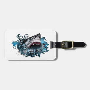 Shark Attack Luggage Tag