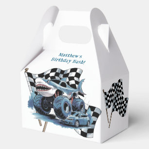 Shark Attack Monster Truck Birthday Bash Favor Boxes