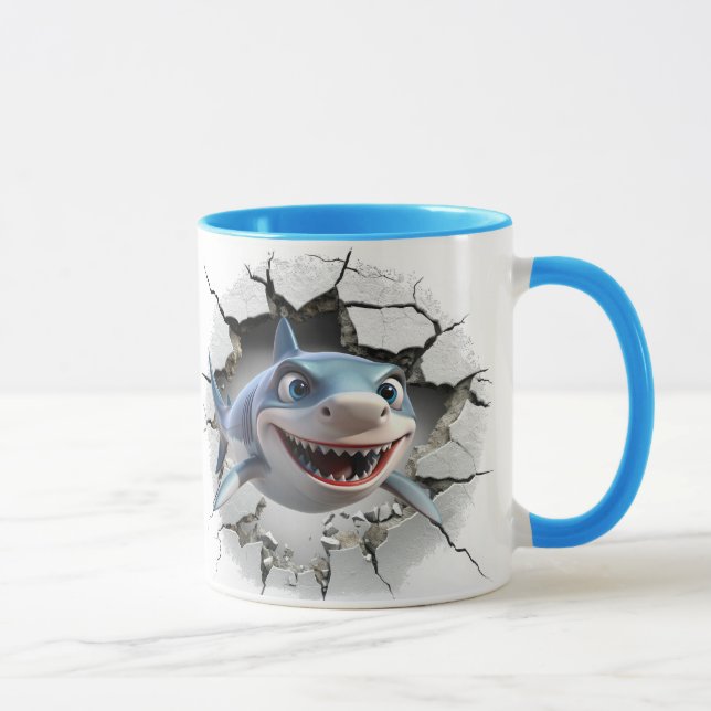 Shark attack  mug (Right)