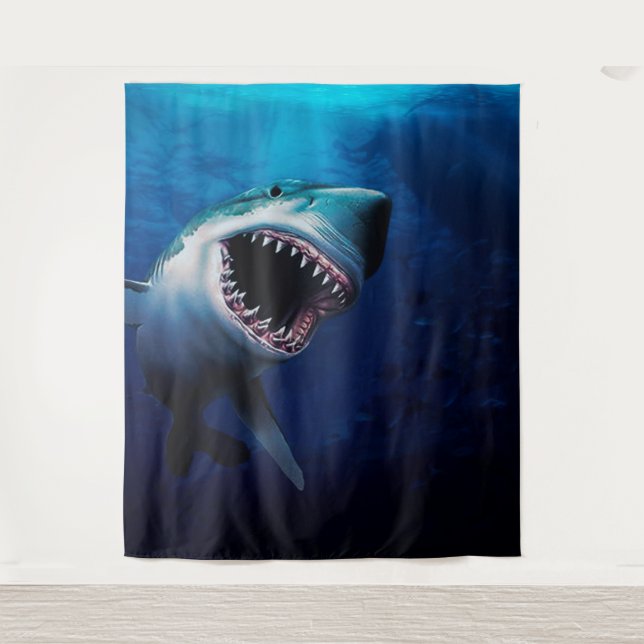Shark Attack |  Ocean Photo Backdrop Background (Front)