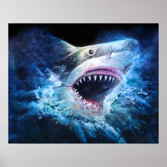 Shark Attack Poster | Zazzle.com