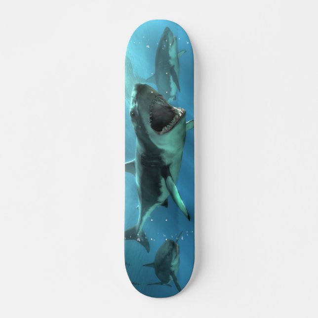 Shark Attack Skateboard Deck (Front)