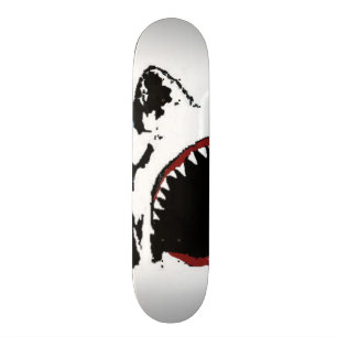 SHARK ATTACK SKATEBOARD - GREAT WHITE SHARK DESIGN
