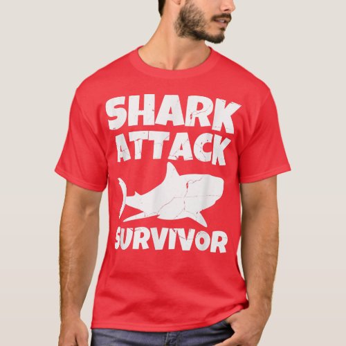 Shark Attack Survivor Grunge  T_Shirt