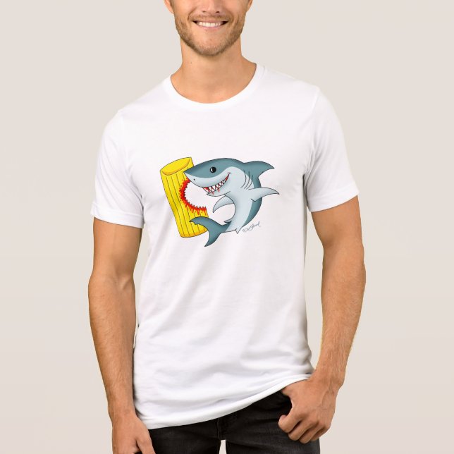 Shark Attack! Tri-Blend Shirt (Front)