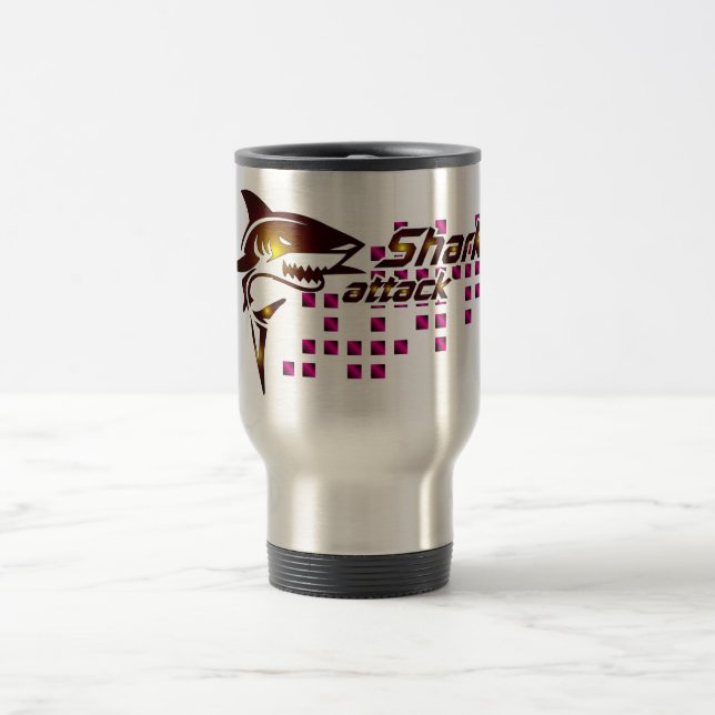Shark Attack Tumbler Travel Mug (Center)