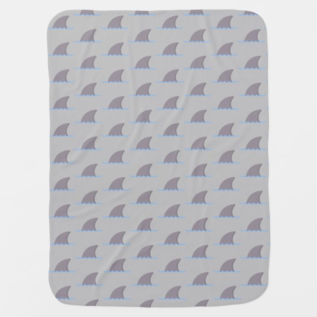 shark baby blanket (Front)