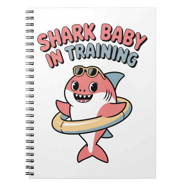 Shark Baby in Training | Kids Notebook (Front)