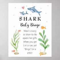 Shark Baby Shower Baby Bingo Sign