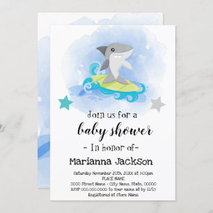 Shark Baby Shower Invitation