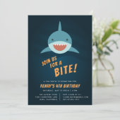 Shark Bait Birthday Party Invitation (Standing Front)