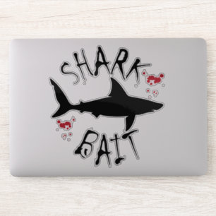 Shark Bait Funny Scuba Diving Blood Splatted Sticker