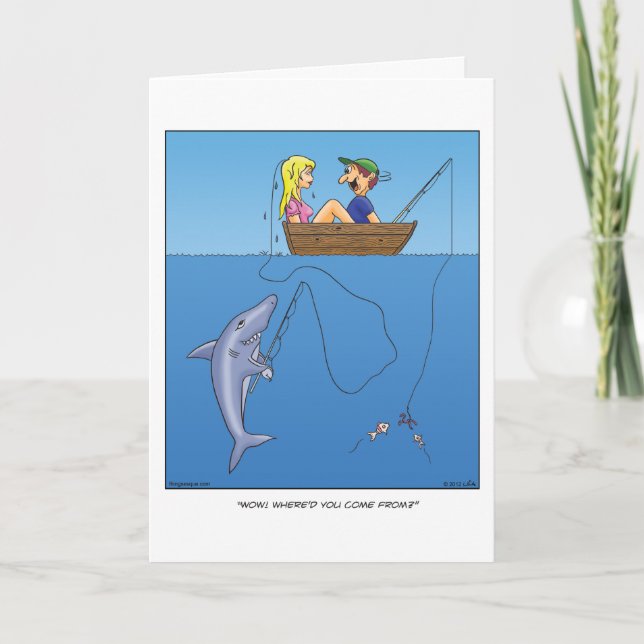Shark Bait Greeting Card (Front)