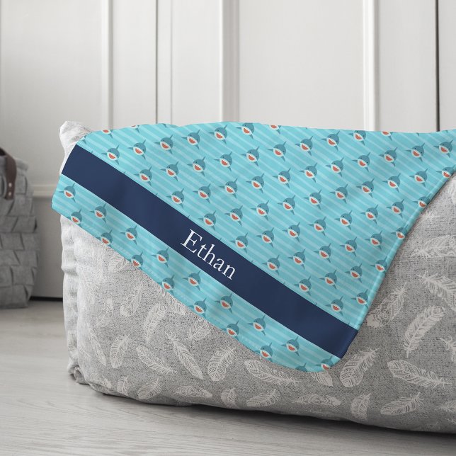 Shark Bait | Personalized Sherpa Blanket (Creator Uploaded)