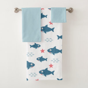 Shark Bath Towel Set