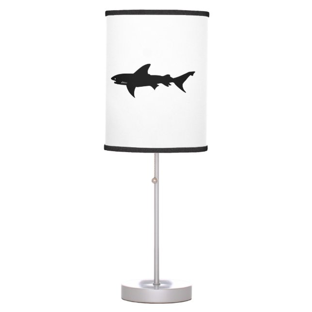 Shark  Beware of Sharks Drawing Table Lamp (Front)
