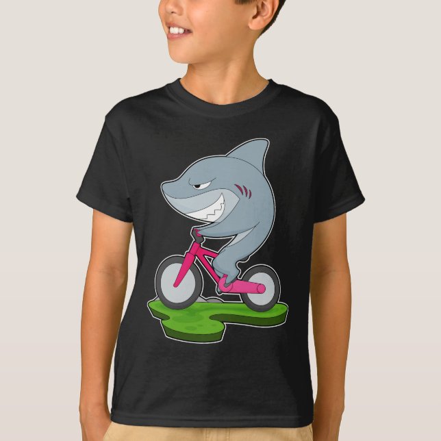 Shark Bicycle T-Shirt (Front)