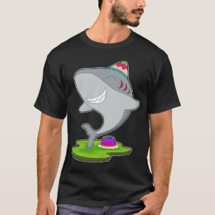 Shark Birthday Cake T-Shirt