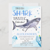 Shark Birthday Invitation, Shark Invite (Front)