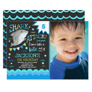 shark invitations zazzle