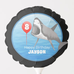 Shark Birthday Party Balloon