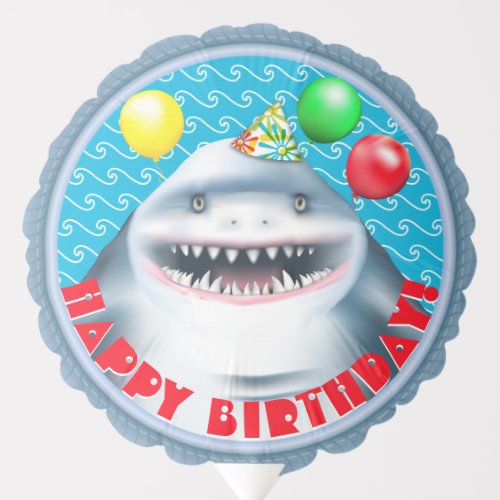Shark Birthday Party Balloon