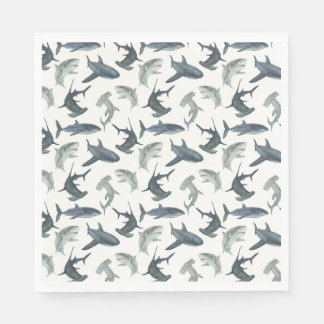 Shark Birthday Party Napkins | Beach Club Sharks
