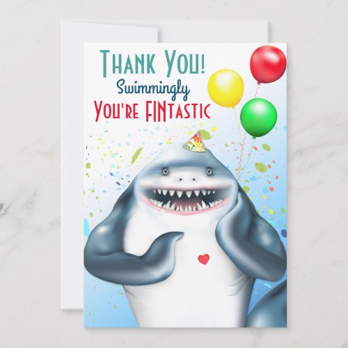 Shark Birthday Thank You