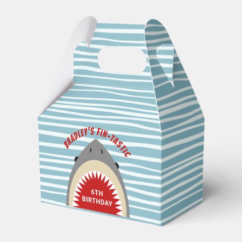 Shark Bite Any Age Birthday Party Favor Box