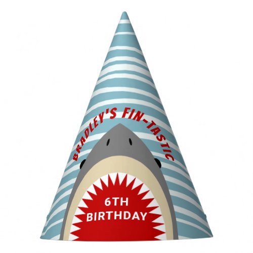 Shark Bite Any Age Birthday Party Party Hat
