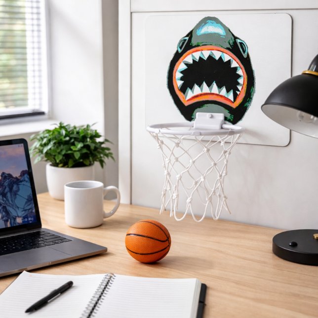 Shark Bite Funny Office Desk Game Mini Basketball Hoop (Creator Uploaded)
