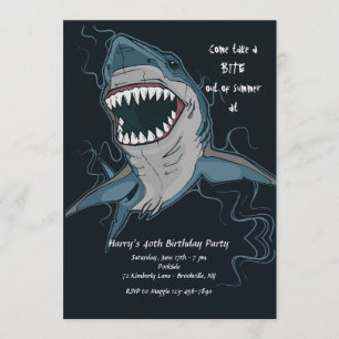 Shark Bite Invitation