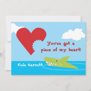Shark Bite Valentine Holiday Card